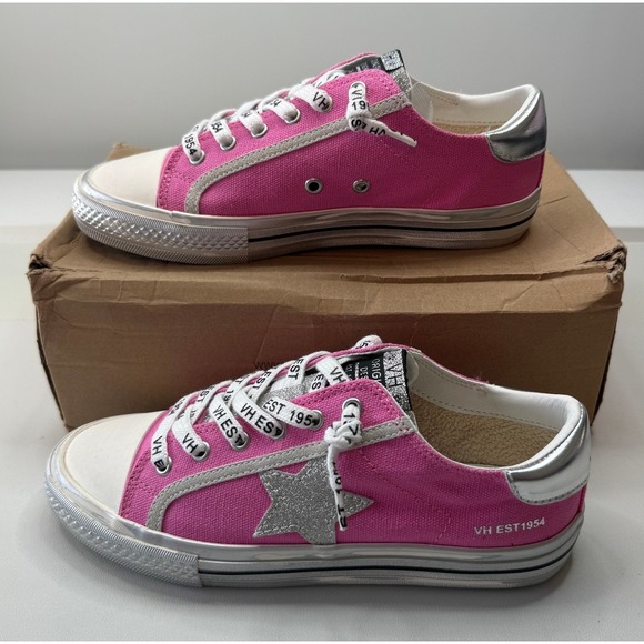 Vintage Havana Shoes - Vintage Havana Alive Pink Silver Pop Star Sneakers Womens 6.5 NEW
